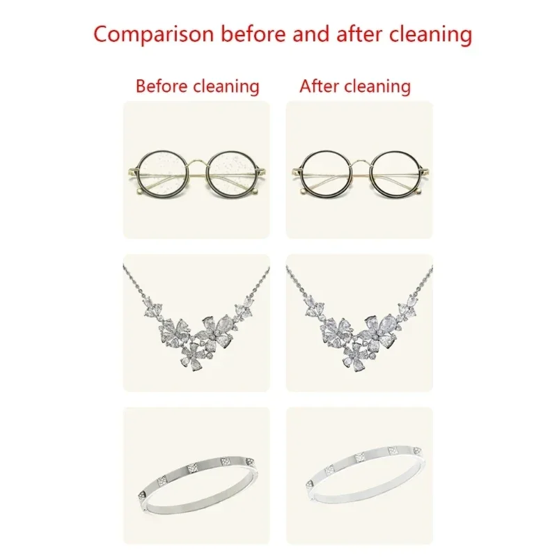 50/120 مل حل منظف بالموجات فوق الصوتية لخواتم عدسات المجوهرات والإكسسوارات المعدنية خصيصًا لآلات التنظيف بالموجات فوق الصوتية #5