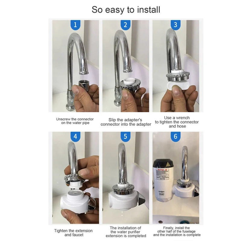 Electric Instant Water Heater Instant Hot Water Faucet for Bathroom Basin Faucet Instantaneous Water Heater EU Plug