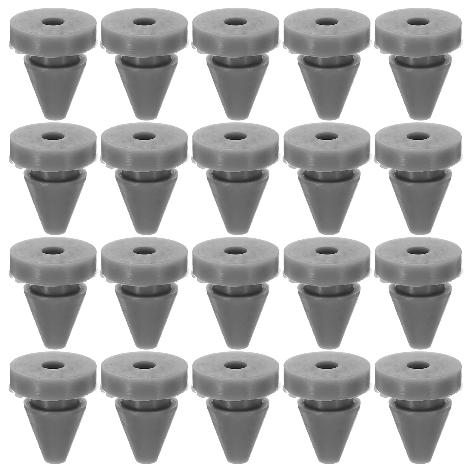 20 Pcs Cabinet Door Bumper Anti-collision Studs Silicone Window Stops Protection Elevator Spacers Grey