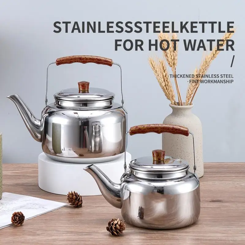 Thickened Stainless Steel Non Magnetic Kettle For Home Use Suitable For Induction Cookers And Teapots - view 6