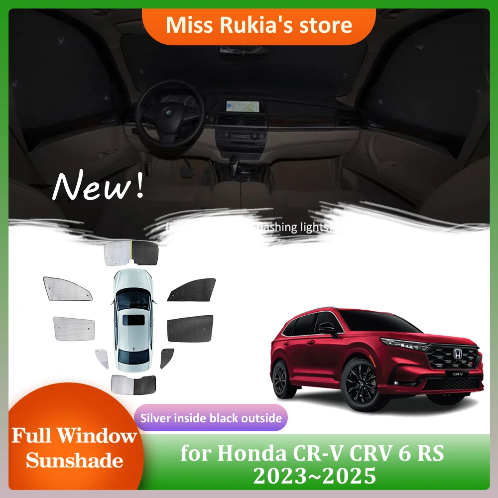 

Car Sunshades for Honda CR-V CRV 6 RS 2023~2025 2024 Roof Windows Sun Visor Windshield Curtain Sunroof Cover Part Accessories
