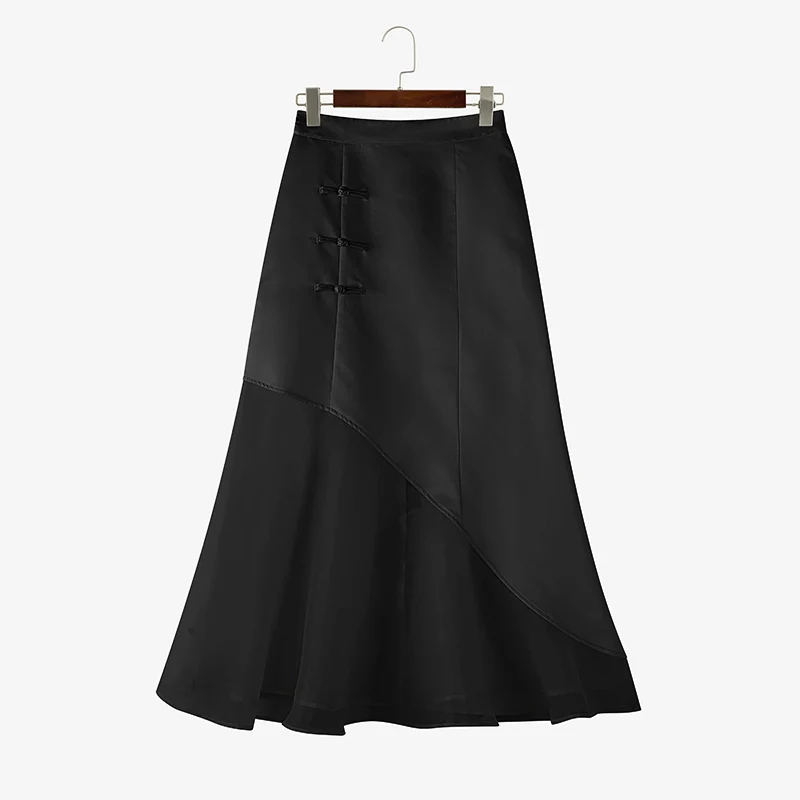 ZANZEA Elegant Office Skirts Women Lace Patchwork Overskirts Summer Party A-Line Solid Color Bottoms Fashion 2026