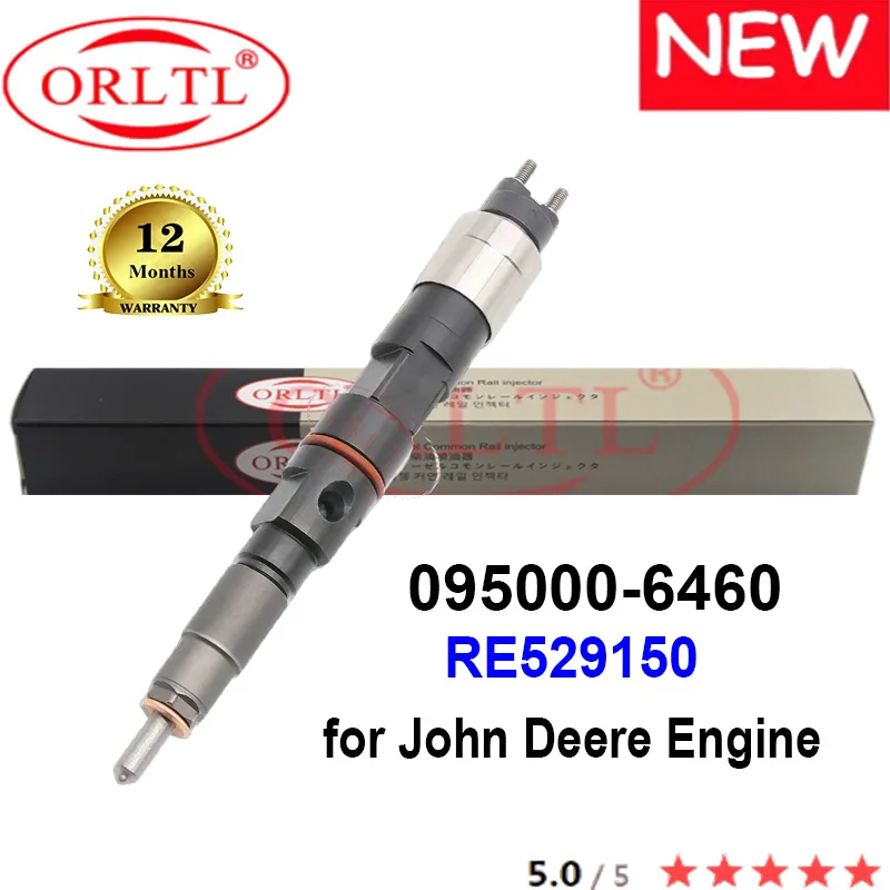 

ORLTL NEW 095000-6460 RE529150 Common Rail Diesel Fuel Injector 0950006460 095000 6460 095000-6461 for John Deere Engine