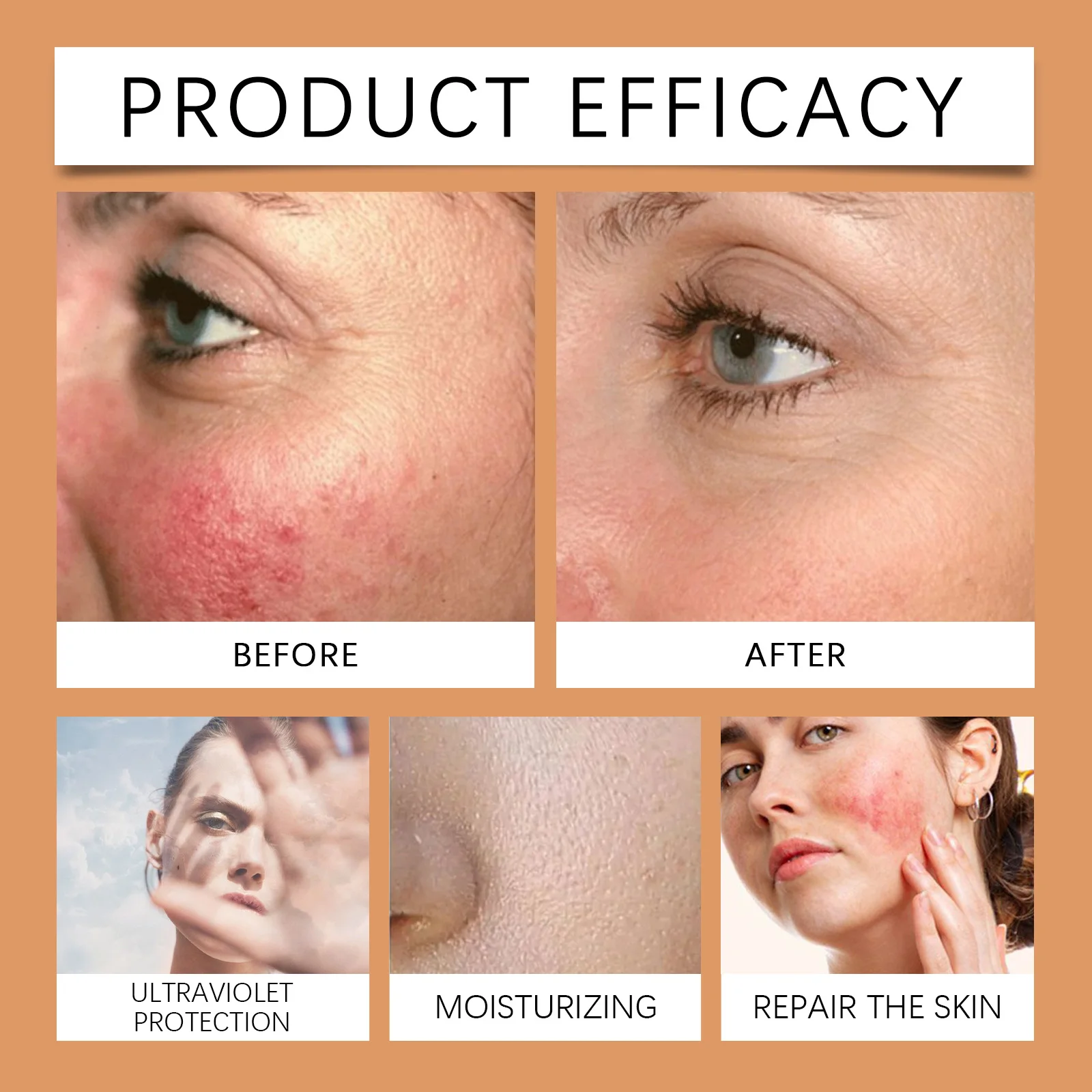 كريم وقاية من الشمس للترطيب العميق SPF 50 + كريم تبييض بالأشعة فوق البنفسجية أداة العناية بالبشرة المرطبة الكورية لجميع أنواع البشرة مستحضرات التجميل 30 جرام