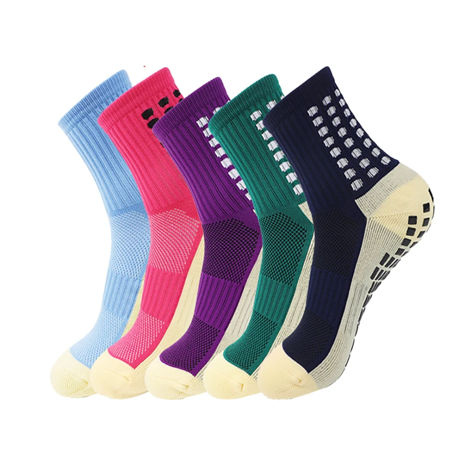 Pairs New Football Socks 1 Men Women Sports Socks Non-slip Silicone Bottom Soccer Baseball Socks Outdoor Sport Cycling Yoga 01