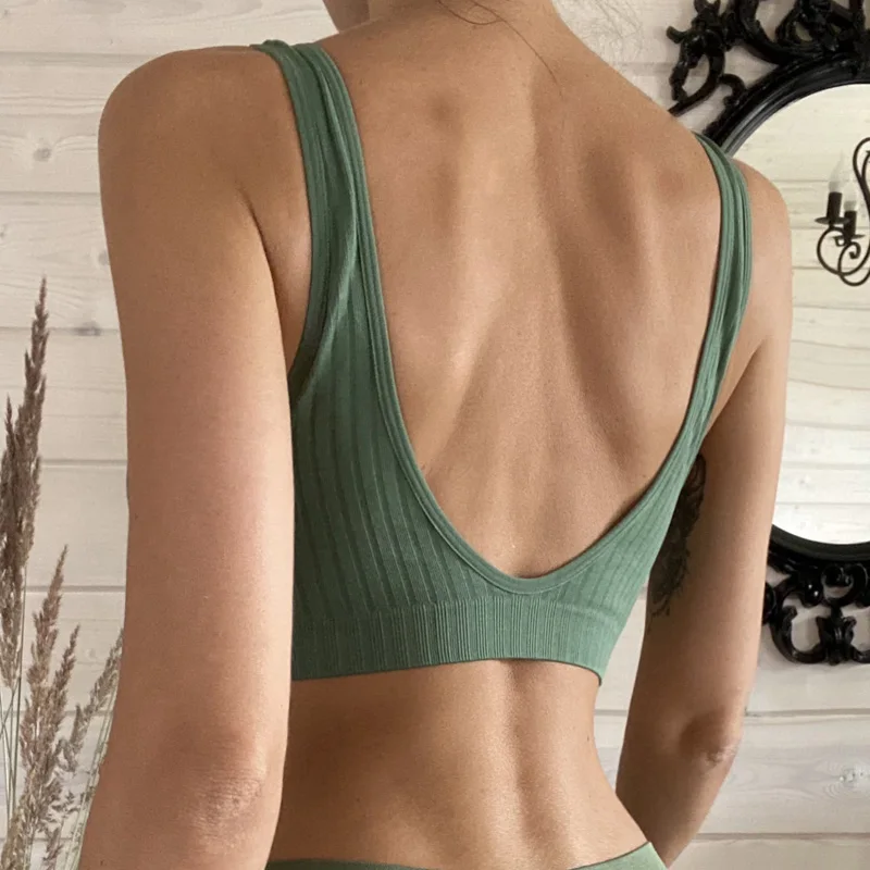 Soutien-gorge plongeant en forme de U pour femmes, sous-vêtements d\'allaitement, soutien-gorge de grossesse, haut, vêtements pour femmes enceintes