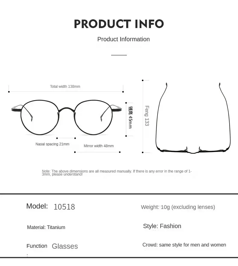 男性と女性のための純粋なチタン眼鏡フレーム,レトロな丸い眼鏡,光学処方眼鏡,ブランドデザイナー,品質,新しい