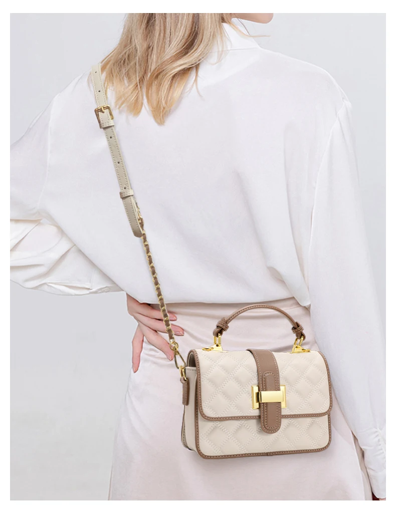 Aidrani Damen-Umhängetasche mit Ein-Schulter-Design 2026 Hochwertige Quadratische Kleine Modische und Stilvolle Tasche für Damen – Detail 2