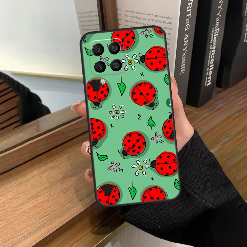 Ladybug Beetle Cover For Samsung Galaxy M23 M33 M53 M13 M51 M11 M31s M30s M12 M32 M52 M20 M14 M34 M54 Case