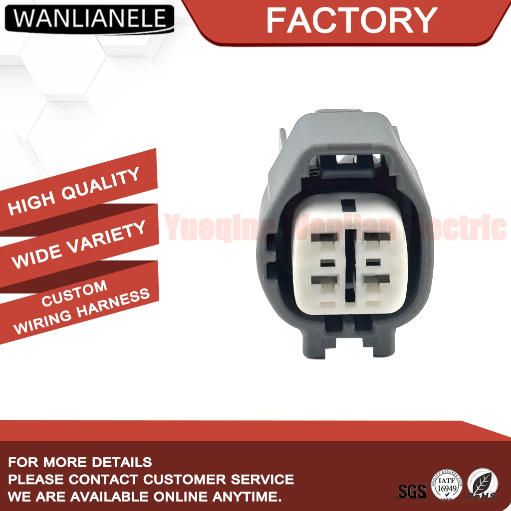 50 Sets 6189-0629 7283-7044-10 90980-11028 4 Pin Waterproof Female Connector 2.3mm 22A Sealed Light Gray