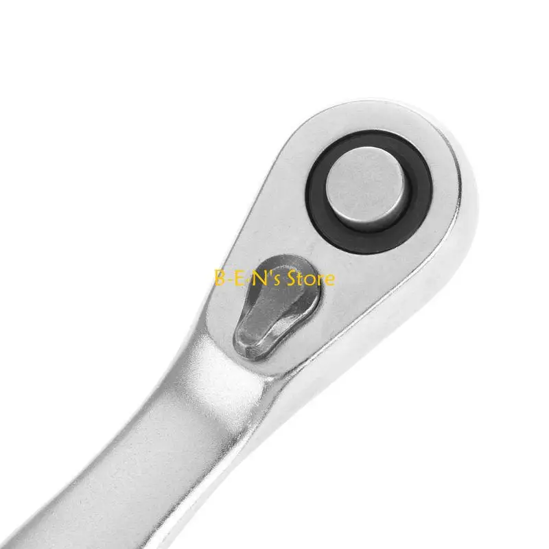 

Y1AD 1/4" Ratchet Socket Wrench 72 Teeth Auto Quick Release Square for Head Drive Spa
