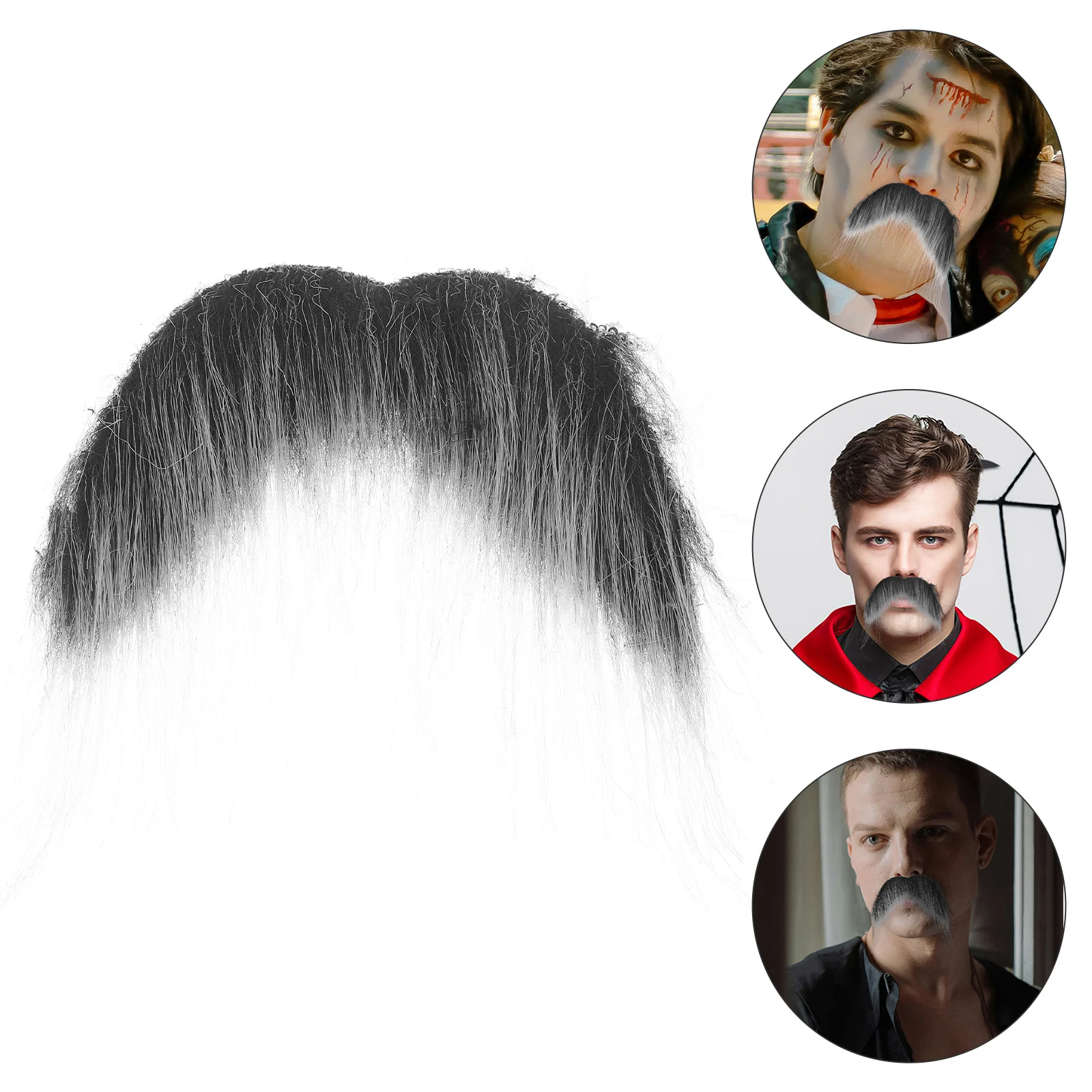 1 قطعة الدعائم اللحية وهمية شارب اصطناعي واقعي للحزب تأثيري هالوين حفلة تنكرية زي محاكاة اللحية نابض بالحياة #2