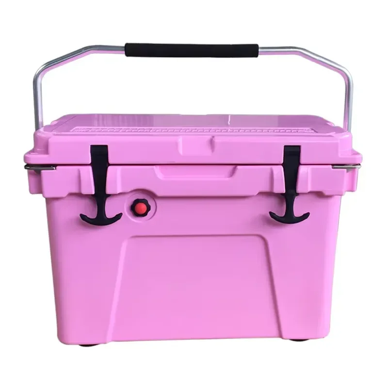 20L Eco-Friendly PE Rotomolded Coolers Hard-Style Modern BBQ Ice Chest Cooler Box for Camping Food Storage with Dry Ice Cans