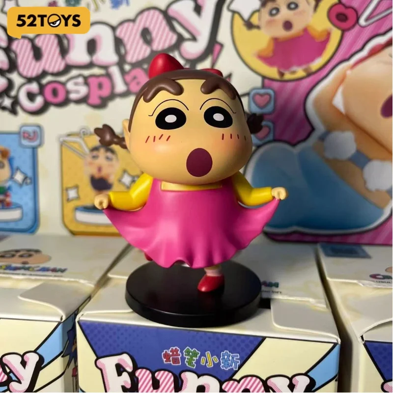 

52TOYS Crayon Shin Chan Blind Box Cos SeriesFunny Handmade Doll Cute Desktop Ornament Trendy Collectible Toy for Children Gift
