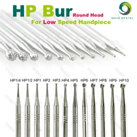 Fresas dentales WAVE, fresas de carburo de tungsteno HP, brocas dentales de acero de tungsteno, paquete de 5 unidades para pieza de mano de cono de nariz recta