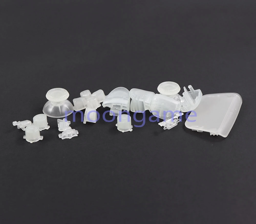 30sets Ersatz Transparente Tasten Set D-Pad L1 R1 L2 R2 Trigger Taste Schlüssel Akzent Ring Für PS5 2,0 BDM-020 Controller