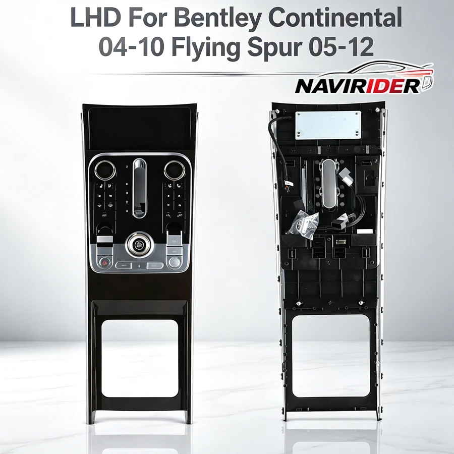 LHD For Bentley Continental 2004‑2010 Flying Spur 2005‑2012 Interior Replacement Single Armrest Gear Shift Panel Center Console
