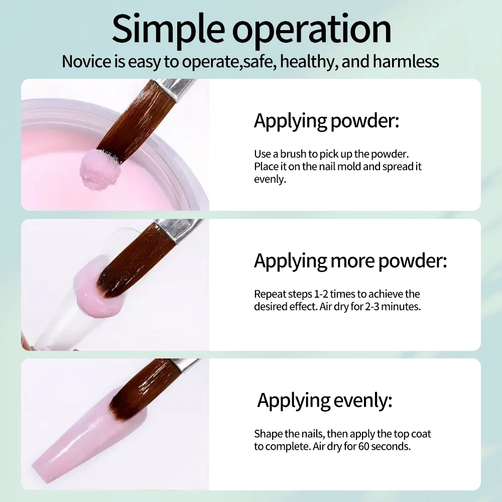 12Box/Set Colorful Professional Acrylic Nail Powder Pink/Blue/Green/Orange/Nude 12 Colors Polymer Nails Extension Accessories