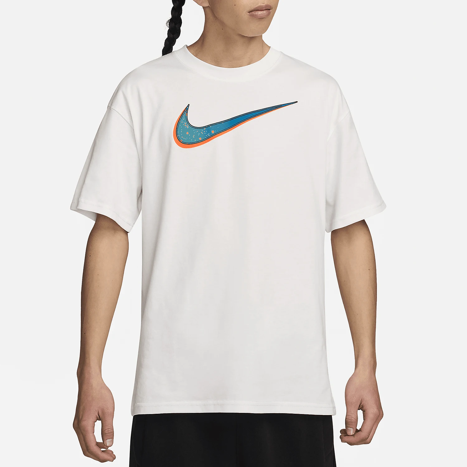 

Nike genuine LeBron Men's Loose-Fit Sleeve Casual Basketball T-Shirt FV8407-121