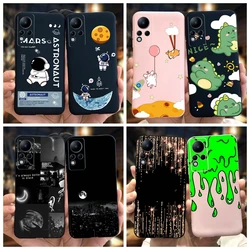 For Infinix Note 11 Case X663 X663B Back Cover Lovely Astronaut Silicone Soft TPU Phone Case For Infinix Note 12 G88 Note11 Capa