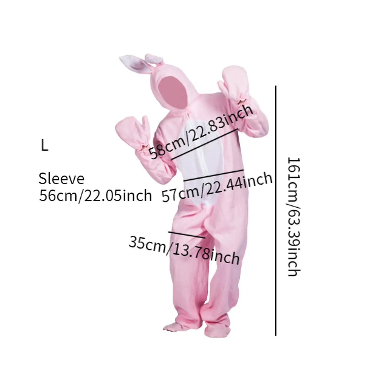 バニーシェイプコスチューム カーニバル ハロウィンパーティー用品用クリエイティブジャンプスーツ