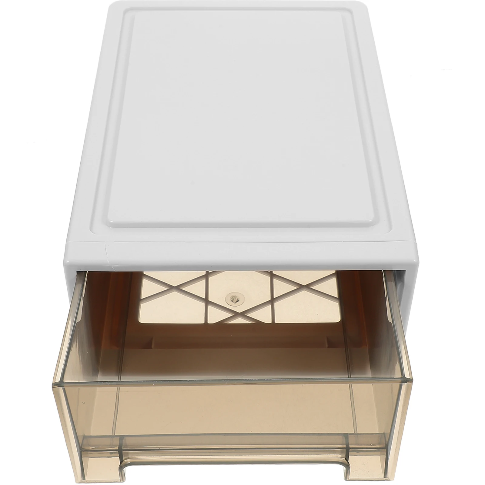 

Drawer Storage Box Organizer Shelf Wardrobe Plastic Clothes Bins Large Capacity Transparent Window Stackable Design Closet
