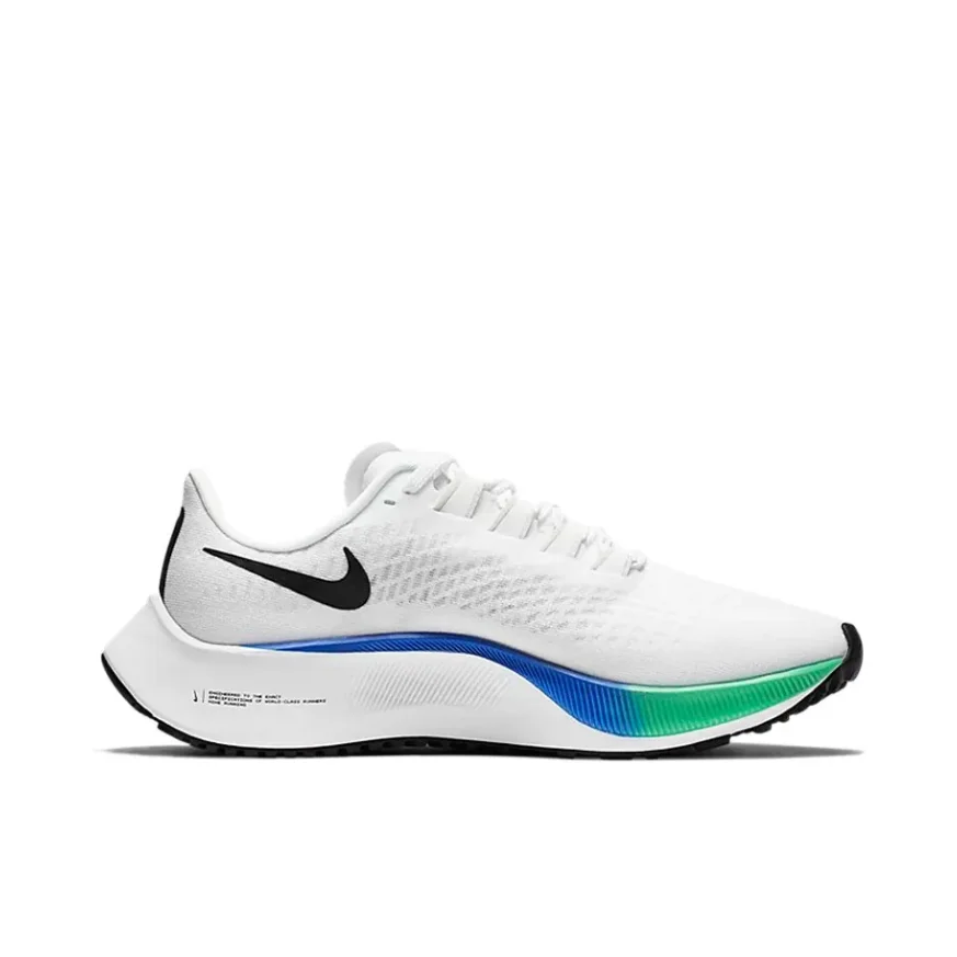 Nike Pegasus 37 Men's fashionable wear-resistant non-slip comfortable low-top casual running shoes white-red