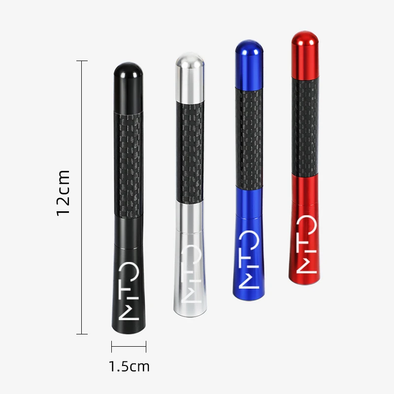 12 سنتيمتر ألياف الكربون راديو السيارة هوائي ل ألفا روميو ميتو Stelvio 156 159 اكسسوارات السيارات التصميم #3