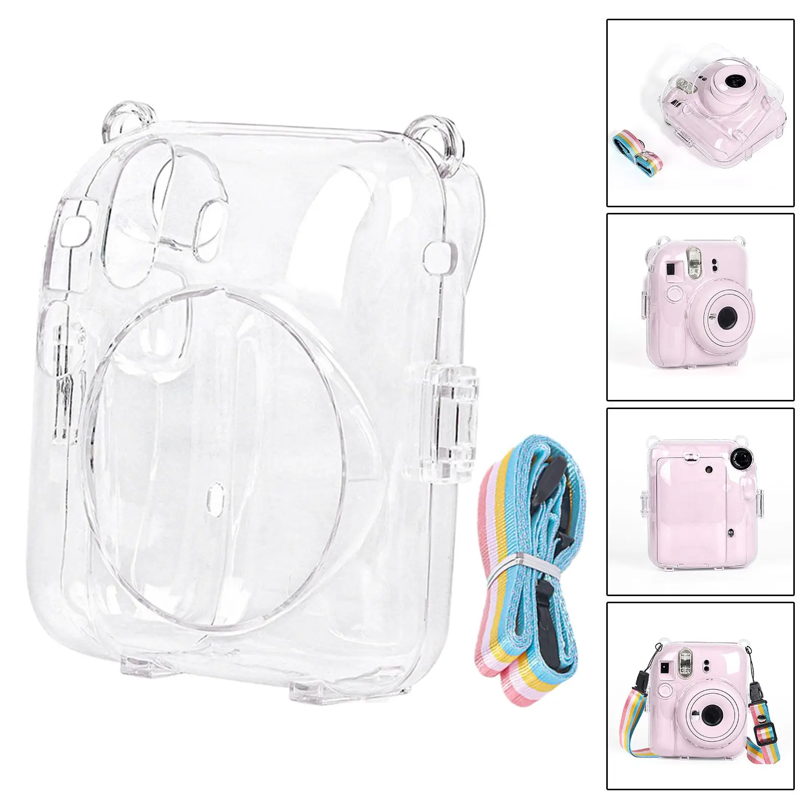 Camera Protective Case Portable with Lanyard Shell Cover for Travel Holiday