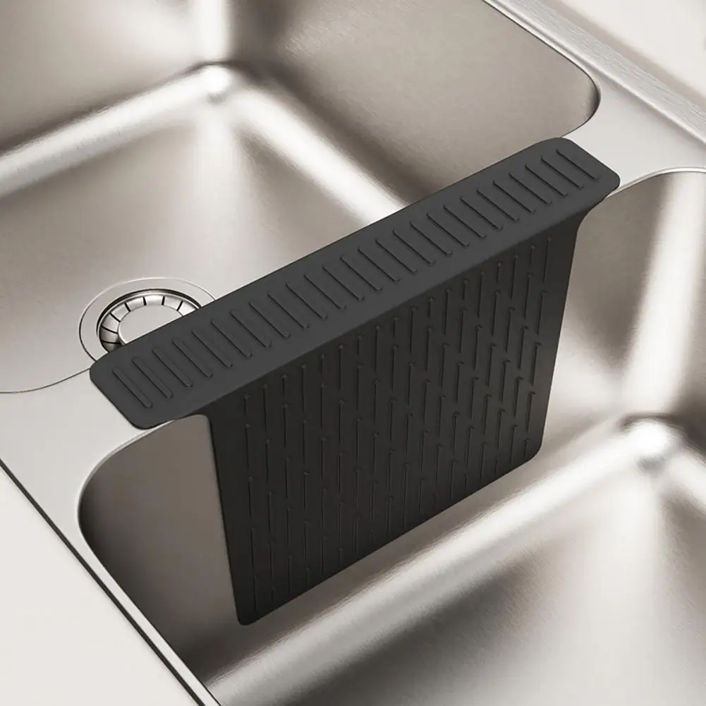 Kitchen Sink Protector Silicone Sink Divider Mat Silicone Sink Saddle Mat Protector Flexible Non-slip Kitchen Divider Odorless