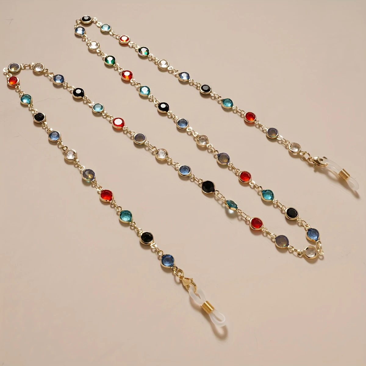 

Light luxury rhinestone glasses chain simple fashionable versatile sunglasses hanging neck anti loss anti slip hanging chain