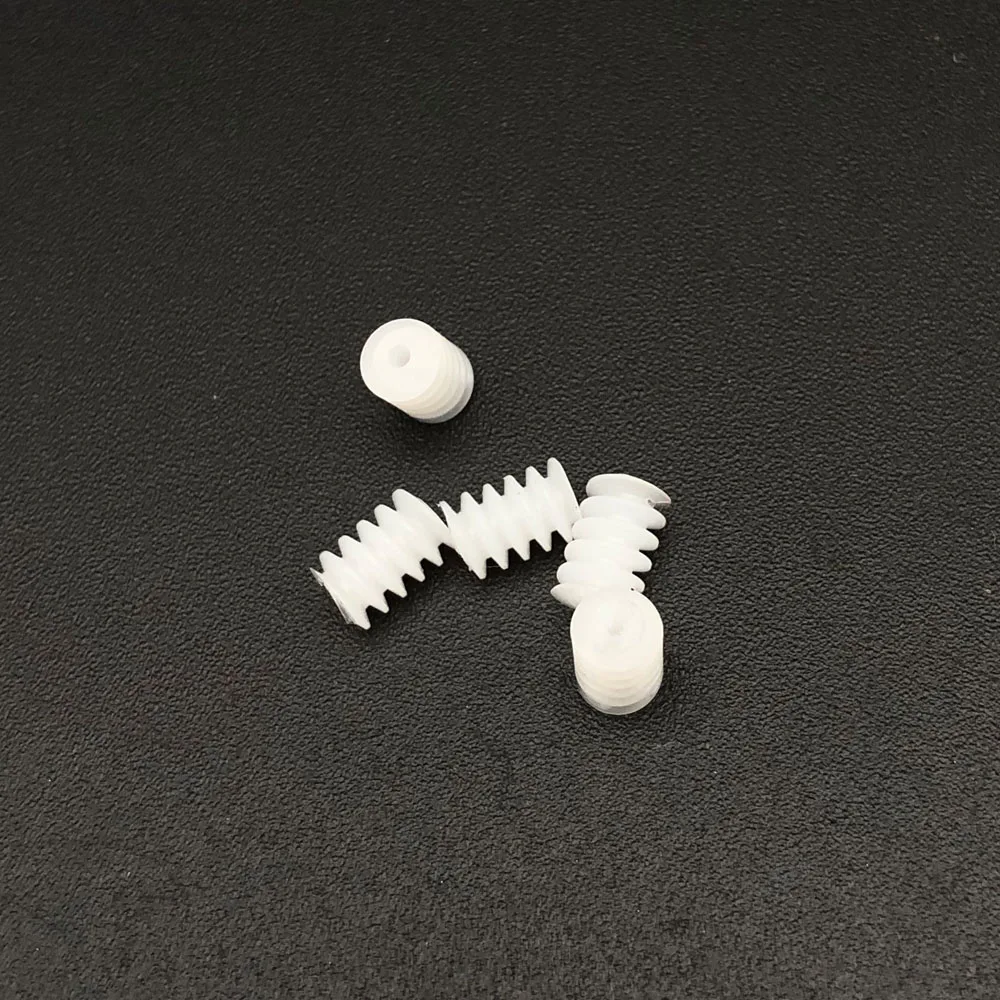 10Pcs/Lot 0.3M Plastic Spindle Worm Reduction Gear Dia.3.5MM X L/Height 5MM Bore Aperture Hole 0.75MM 0.8MM 0.8A 0.3MW3.5550.8A