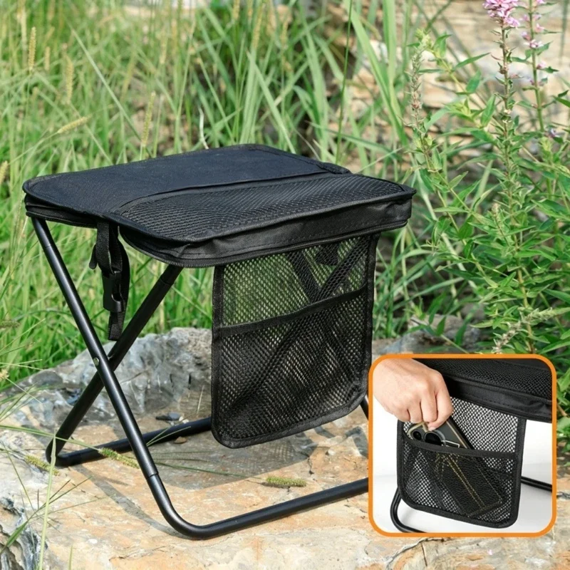 31x28x31cm Backpack Folding Stools Portable and Simple Camping Equipment Shoulder Bag Seat Sports Folding Chairs Carry with You