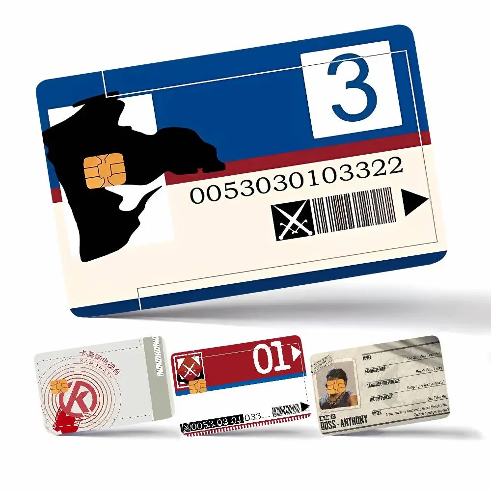 لعبة A-ارينا B-breakouts I-infinites ملصقات بطاقات ديكور مقاوم للماء فيلم غطاء الجلد الخصم الائتماني الجبهة البنك حافلة تمرير