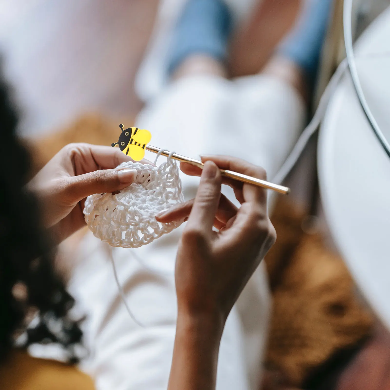 

6Pcs Knitting Needle Point Protectors Cartoon Caps Protective Cover for Sewing Needles Knitting Needle Stoppers