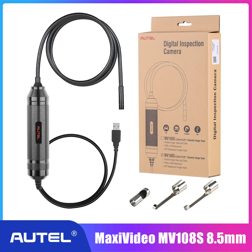 

Autel MaxiVideo MV108S 8.5mm Digital Inspection Camera for MaxiSys Tablet Kit