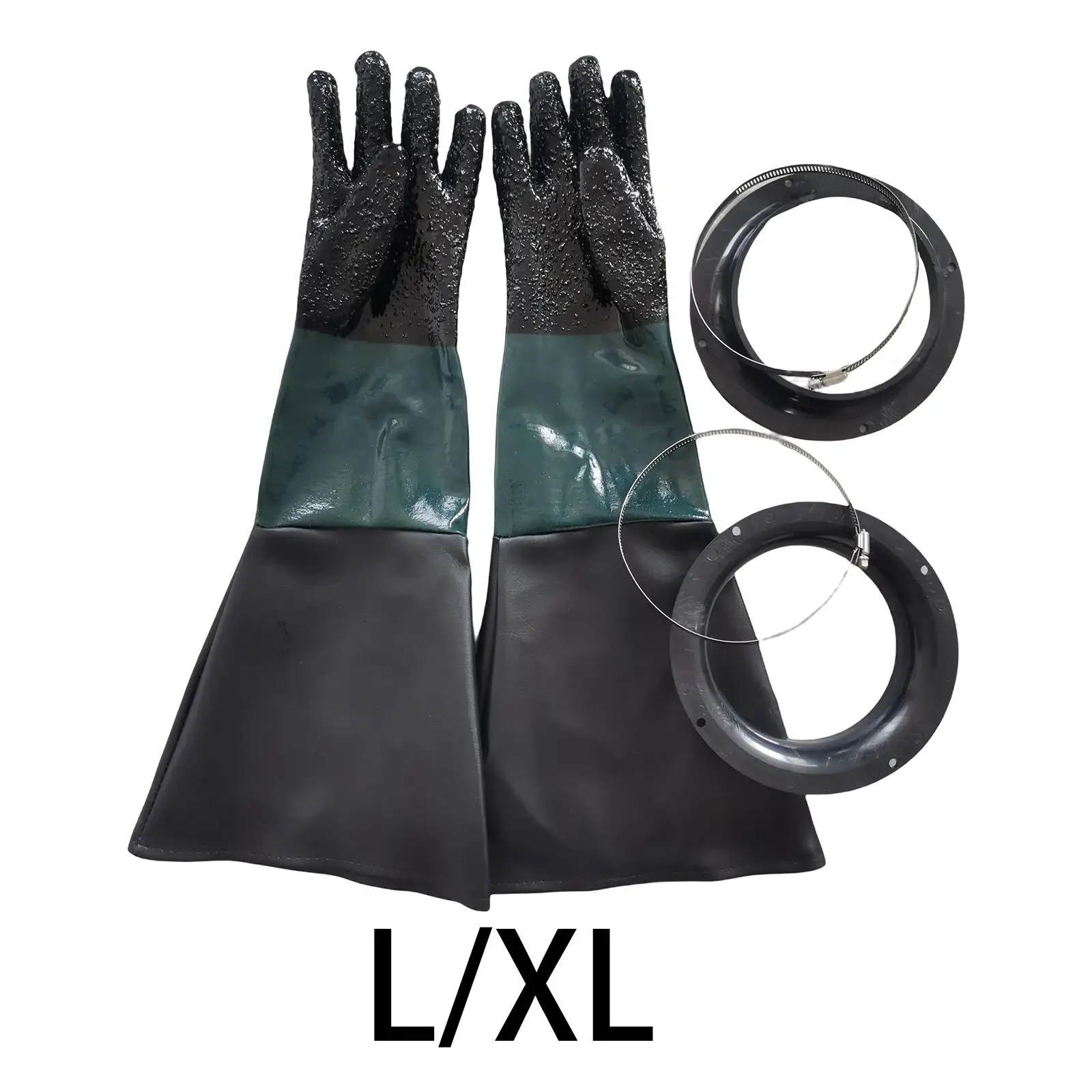 PVC Sandblasting Gloves Industry Work Gloves for Sandblasting Cabinet