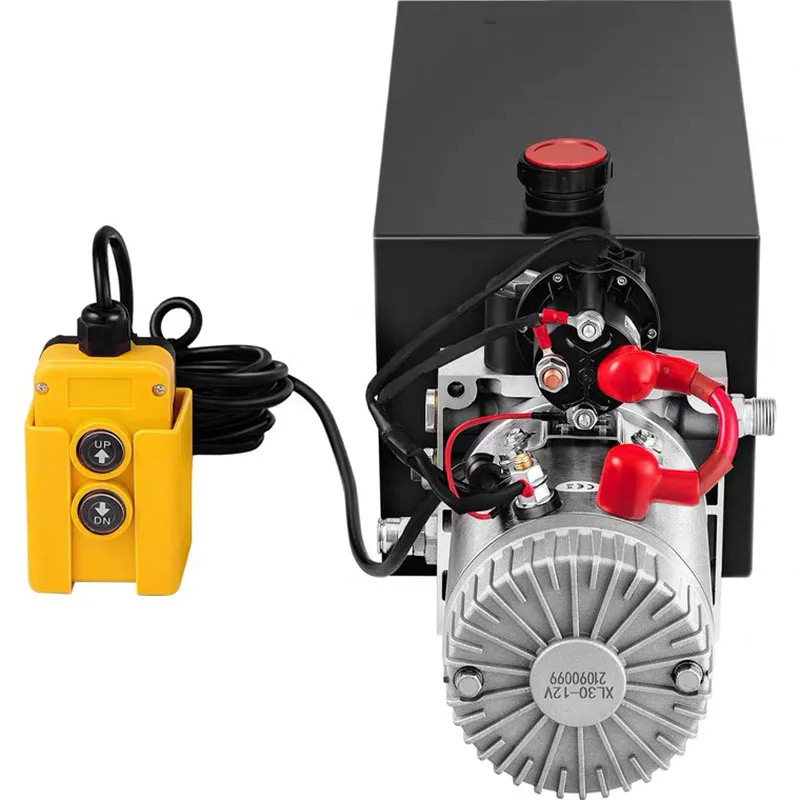 Car Jack Hydraulic Pump  Single Acting Dump Trailer Power Unit Remote Control Crane Truck Car Lift Motor