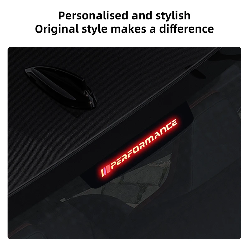 Car Brake Light Stickers Car Logo High Brake Decorative Decal Accessories For BMW Performance X1 X3 X5 E39 E46 E90 F20 E60 F30 E