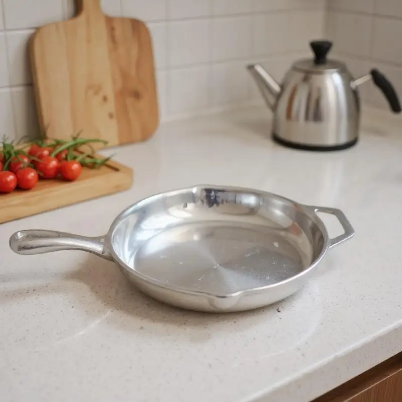 Accesorio para casa de muñecas de 1 Uds; Mini juguete de adorno en miniatura de simulación de modelo de sartén de aleación