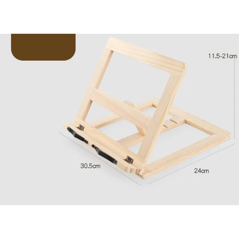 New 2026 Children Wood Grain Reading Book Stand Anti-myopia Book Holder Learning Notebook Support Rack Kids Study Accessory
