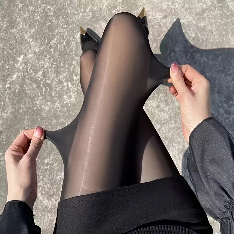 

Winter Thermal Wool Leggings Women’s Thickened Polar Fleece Lined Pantyhose for Cold Weather Essential Warm Clothing