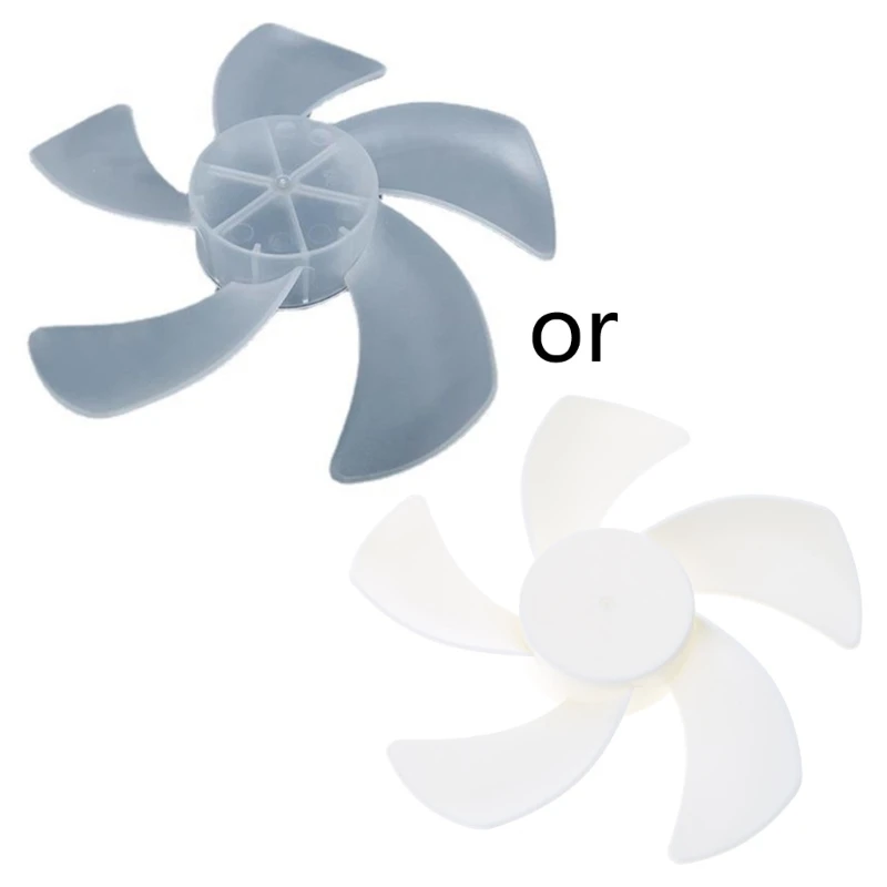 Household Plastic Fan Blades Transparent Five Leaves for Standing Fan 5 Leaves Fan Blades Hair Dryer General Accessory