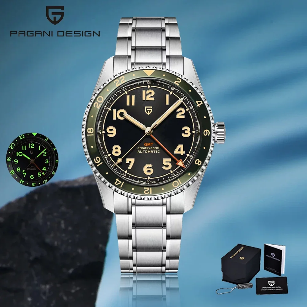 2026 Nuovo PAGANI DESIGN orologio meccanico automatico di lusso da uomo 14mm impermeabile 20bat zaffiro in acciaio inossidabile reloj hombre