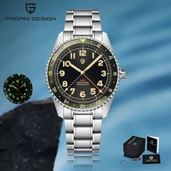 2026 New PAGANI DESIGN luxury automatic mechanical men's watch 14mm waterproof 20bat sapphire stainless steel reloj hombre