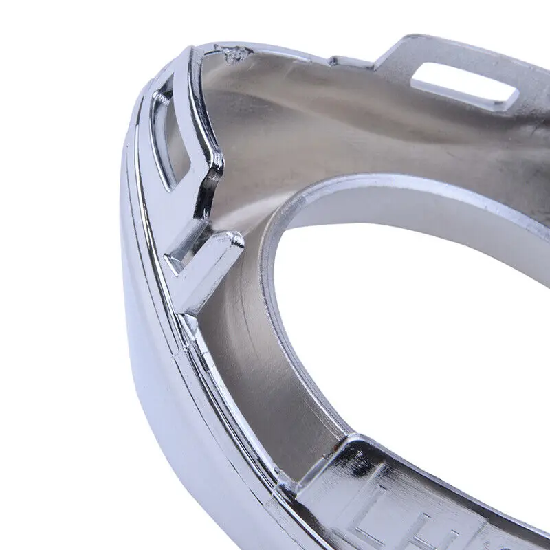 2 قطعة الوفير الضباب ضوء غطاء المصباح المحيطي كروم المملكة المتحدة الجبهة الضباب غطاء خفيف الحواف مصباح الزخارف لفورد فوكس Mk3 2011-2014 #1