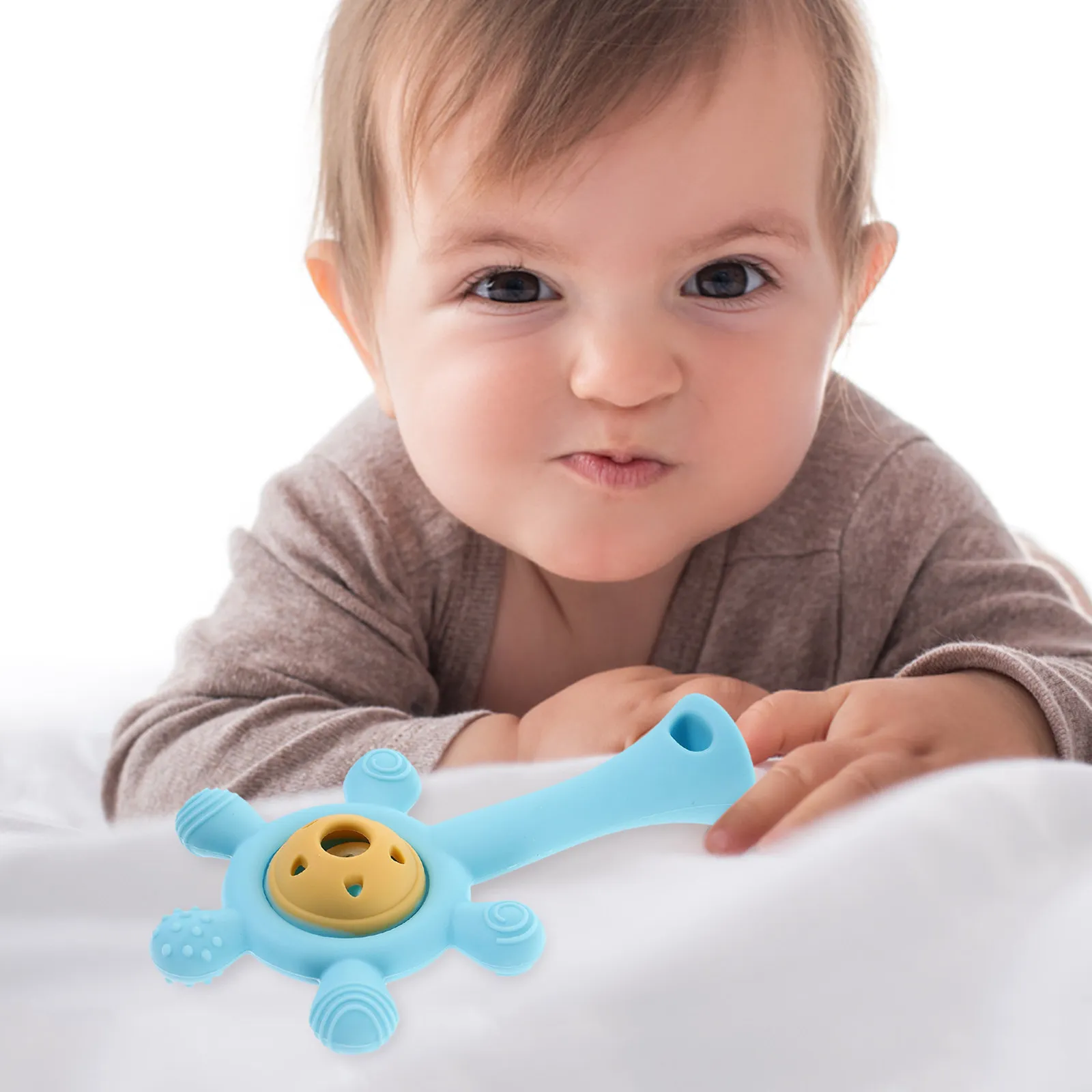 Babybijtring Uniek ontwerp Veilig materiaal Gemakkelijk vast te houden Tandjesverlichting voor baby's Ringvorm Zintuiglijk bijten