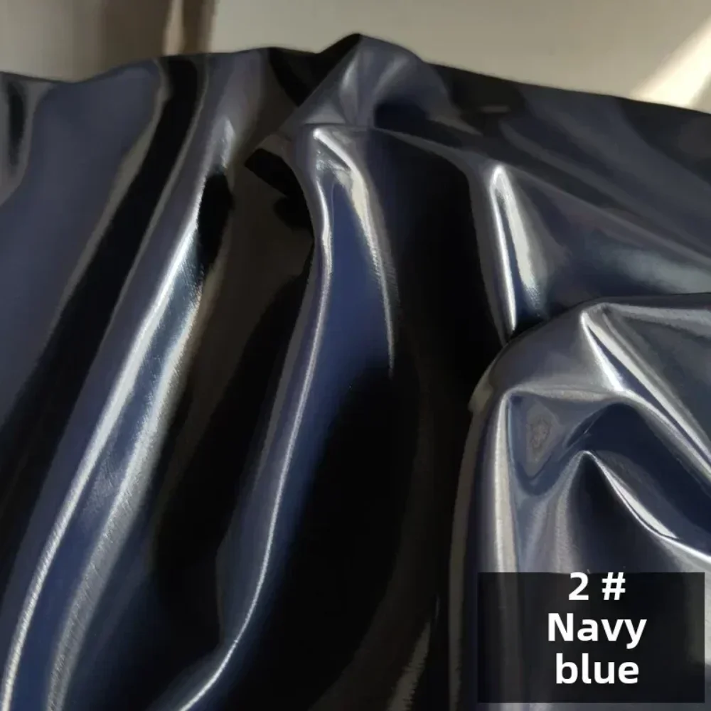 

Ultra Bright Crystal Satin Fabric Liquid Metal Gloss Reflective Coating Bright Mirror Fabrics Student Designer Dress Cloth