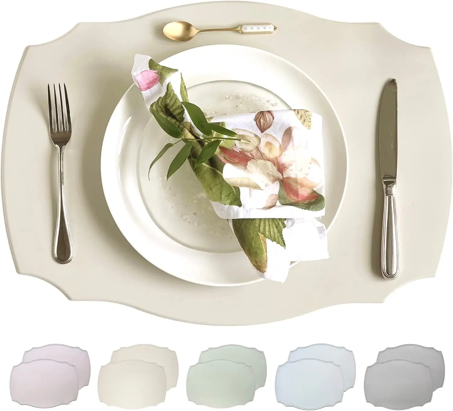 

Набор силиконовых салфеток премиум-класса из 2 шт., современный дизайн для обеденного стола и кухонного декора