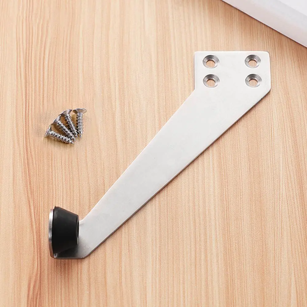 Black/Silver Door Buffer Stainless steel Water-proof Open Limiter Furniture Hinge Door Resistance Door Stopper Durable Hardware